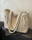 TILDA | RIBBED TOTE BAG WITH CORD DETAIL