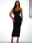 Stormi | Pearl Sequin Midi Dress