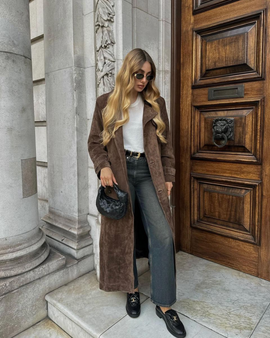 Orla | Suede Trench Coat