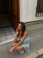 Serene | Ruffled Sleeveless Sequined Mini Dress