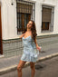 Serene | Ruffled Sleeveless Sequined Mini Dress