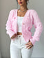 Women’s Bow Detail Cable Knit Cardigan
