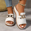 Women's Buckle Flat Sandals