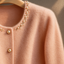 Women’s Cashmere Cardigan with Pearl Details & Fur Trim – ANGELINA