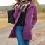 Women’s Single Breasted Wool Blend Coat