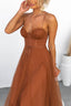 Women's Corset Tulle Midi Dress