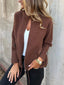 Women's High Collar Winter Coat | Zip Front Coat with Pockets