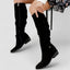Women’s Knee High Slouch Boots with Ankle Strap