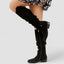 Women’s Knee High Slouch Boots with Ankle Strap
