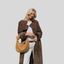 Women’s Brown Suede Effect Longline Trench Coat