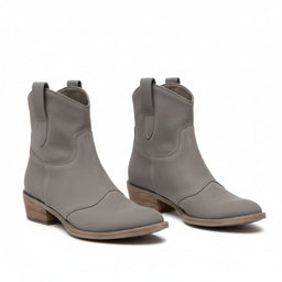 Women’s Western Ankle Boots with Low Block Heel