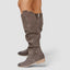 Women’s Knee High Slouch Boots with Ankle Strap
