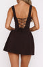 Women's Chic Square Neck Mini Dress