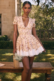 Zaylee | Floral Print Mini Dress