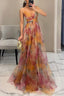 Women’s Floral Chiffon Maxi Dress