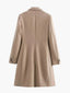 Women’s Beige Single Breasted Minimalist Coat
