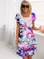 Women's Ruffled Floral Dress