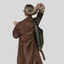 Women’s Brown Suede Effect Longline Trench Coat