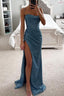 Women's Shimmer Corset Long Dress