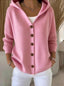 Women’s Hooded Button Front Knit Cardigan