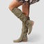 Women’s Knee High Slouch Boots with Ankle Strap