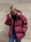 Women’s Oversized Hooded High Neck Puffer Coat