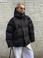Women’s Oversized Hooded High Neck Puffer Coat