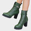 Ankle Boots | Lace-Up Front, Block Heel, Buckle Strap 1
