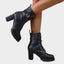 Ankle Boots | Lace-Up Front, Block Heel, Buckle Strap 5