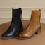 Ankle Boots | Leather, Block Heel, Side Zip 2