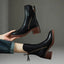 Ankle Boots | Leather, Block Heel, Side Zip 3