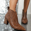 Ankle Boots | Pointed Toe, Block Heel Design 2