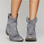 Ankle Boots | Western Stitching, Flat Block Heel 3