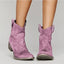 Ankle Boots | Western Stitching, Flat Block Heel 4