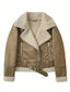 Aviator Jacket | Belted Waist, Plush Lined Collar 1