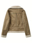 Aviator Jacket | Belted Waist, Plush Lined Collar 2