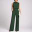 Black Jumpsuit | Sleeveless High Neck, Wide-Leg Design 0