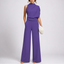 Black Jumpsuit | Sleeveless High Neck, Wide-Leg Design 2