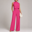 Black Jumpsuit | Sleeveless High Neck, Wide-Leg Design 3