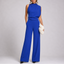 Black Jumpsuit | Sleeveless High Neck, Wide-Leg Design 5
