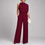 Black Jumpsuit | Sleeveless High Neck, Wide-Leg Design 6