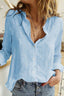 Blouse | Button-Down Front, Long Sleeve Design 1