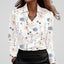 Blouse | Draped Cowl Neck, Long Sleeve Satin 10