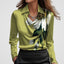 Blouse | Draped Cowl Neck, Long Sleeve Satin 11