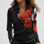 Blouse | Draped Cowl Neck, Long Sleeve Satin 9