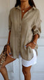 Blouse | Pleated Design, Flattering Fit, Cotton 10