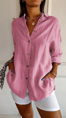 Blouse | Pleated Design, Flattering Fit, Cotton 2