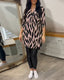 Blouse | Printed Pattern, V-Neckline, Long Sleeves 5