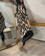 Blouse | Printed Pattern, V-Neckline, Long Sleeves 7