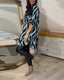 Blouse | Printed Pattern, V-Neckline, Long Sleeves 8